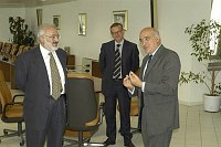 Cerimonia di consegna dei lavori per il nuovo plazzetto dello sport <br>Campobasso 19 maggio 2003 