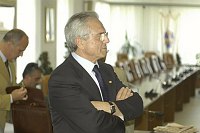 Cerimonia di consegna dei lavori per il nuovo plazzetto dello sport <br>Campobasso 19 maggio 2003 