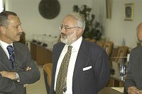 Cerimonia di consegna dei lavori per il nuovo plazzetto dello sport <br>Campobasso 19 maggio 2003 