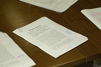 Cerimonia di consegna dei lavori per il nuovo plazzetto dello sport <br>Campobasso 19 maggio 2003 