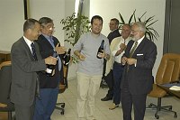 Cerimonia di consegna dei lavori per il nuovo plazzetto dello sport <br>Campobasso 19 maggio 2003 