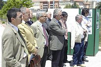 Cerimonia di consegna dei lavori per il nuovo plazzetto dello sport <br>Campobasso 19 maggio 2003 