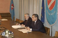 Conferenza stampa di presentazione delle scelte strategiche per l'offerta formativa - Universit� del Molise - Giunta Regionale del Molise - Campobasso 26 gennaio 2004
