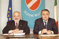 Conferenza stampa di presentazione delle scelte strategiche per l'offerta formativa - Universit� del Molise - Giunta Regionale del Molise - Campobasso 26 gennaio 2004