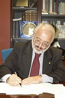 Visita presso il nostro Ateneo, alla presenza del Magnifico Rettore Prof. Giovanni Cannata, delegazione Universit� della Polonia e degli Stati Uniti  -  17/18 novembre 2003 <br>