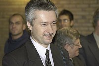Visita presso il nostro Ateneo, alla presenza del Magnifico Rettore Prof. Giovanni Cannata, delegazione Universit� della Polonia e degli Stati Uniti  -  17/18 novembre 2003 <br>