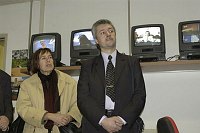 Visita presso il nostro Ateneo, alla presenza del Magnifico Rettore Prof. Giovanni Cannata, delegazione Universit� della Polonia e degli Stati Uniti  -  17/18 novembre 2003 <br>