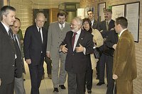 Visita presso il nostro Ateneo, alla presenza del Magnifico Rettore Prof. Giovanni Cannata, delegazione Universit� della Polonia e degli Stati Uniti  -  17/18 novembre 2003 <br>