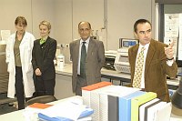 Visita presso il nostro Ateneo, alla presenza del Magnifico Rettore Prof. Giovanni Cannata, delegazione Universit� della Polonia e degli Stati Uniti  -  17/18 novembre 2003 <br>