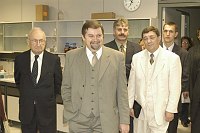 Visita presso il nostro Ateneo, alla presenza del Magnifico Rettore Prof. Giovanni Cannata, delegazione Universit� della Polonia e degli Stati Uniti  -  17/18 novembre 2003 <br>