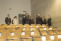Visita presso il nostro Ateneo, alla presenza del Magnifico Rettore Prof. Giovanni Cannata, delegazione Universit� della Polonia e degli Stati Uniti  -  17/18 novembre 2003 <br>