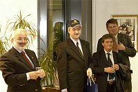 Visita presso il nostro Ateneo, alla presenza del Magnifico Rettore Prof. Giovanni Cannata, delegazione Universit� della Polonia e degli Stati Uniti  -  17/18 novembre 2003 <br>