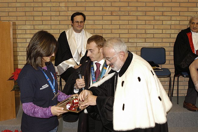 Conferimento Laurea ad Honorem a Jury Chechi