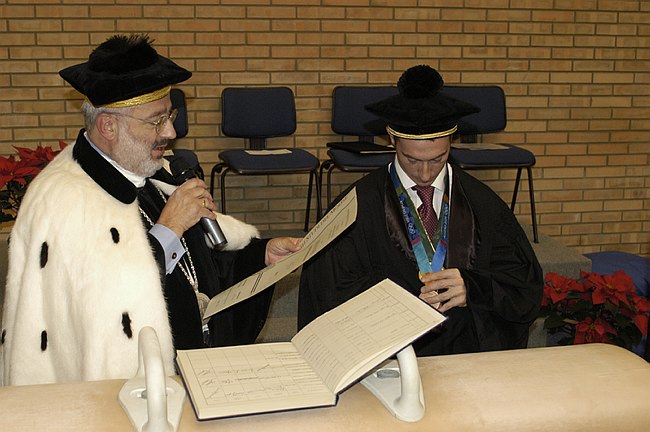 Conferimento Laurea ad Honorem a Jury Chechi