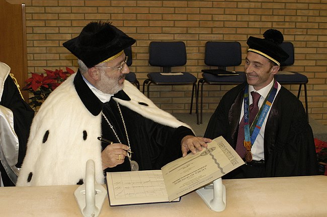 Conferimento Laurea ad Honorem a Jury Chechi