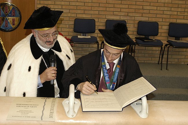 Conferimento Laurea ad Honorem a Jury Chechi