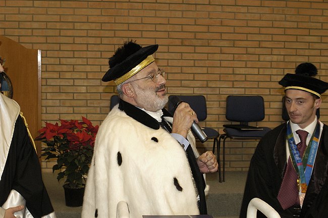 Conferimento Laurea ad Honorem a Jury Chechi