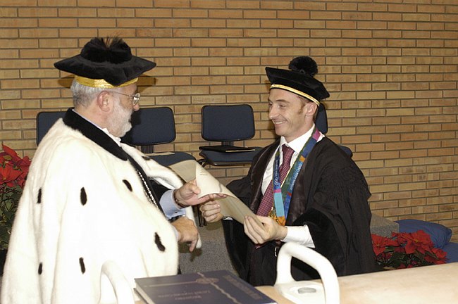 Conferimento Laurea ad Honorem a Jury Chechi