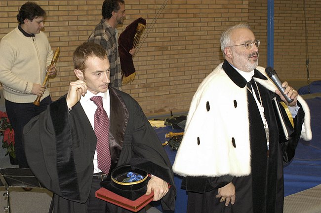 Conferimento Laurea ad Honorem a Jury Chechi