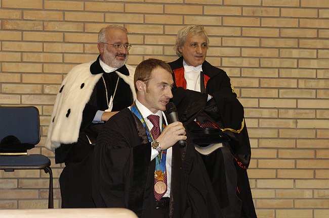 Conferimento Laurea ad Honorem a Jury Chechi