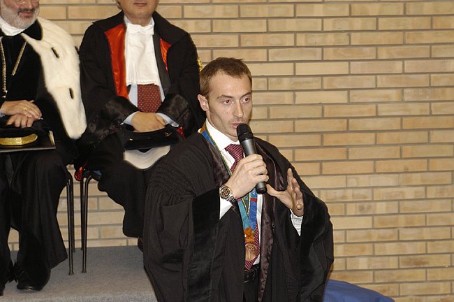 Conferimento Laurea ad Honorem a Jury Chechi