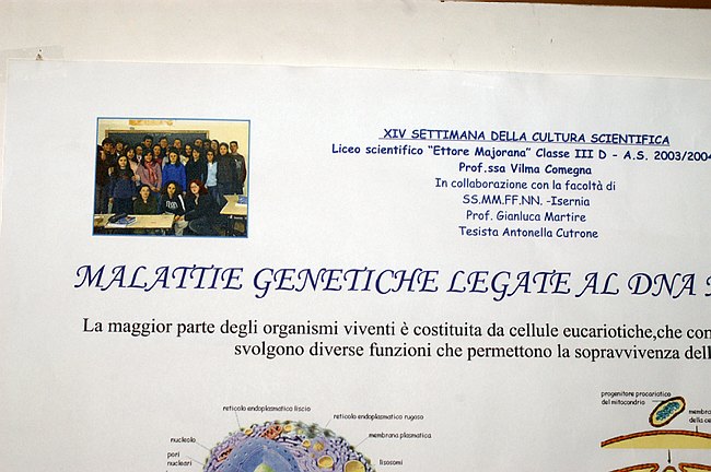 XIV Settimana della Cultura Scientifica e Tecnologica