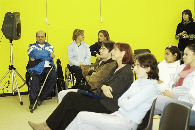 Tour della solidariet� � tennis in carrozzina