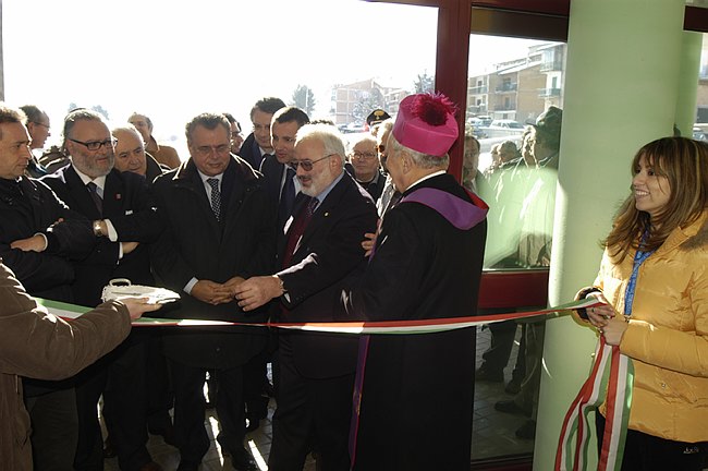 Inaugurazione del Complesso Edilizio adibito ad alloggi universi