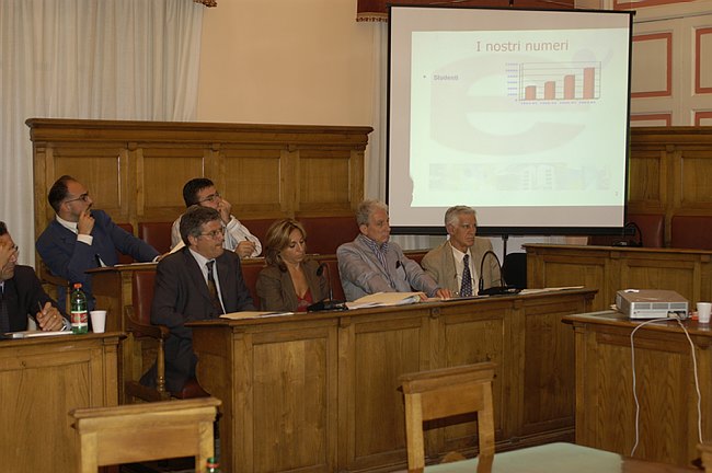 Incontro del Rettore G. Cannata con il Consiglio Comunale di CB