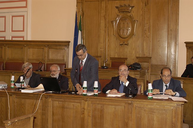 Incontro del Rettore G. Cannata con il Consiglio Comunale di CB