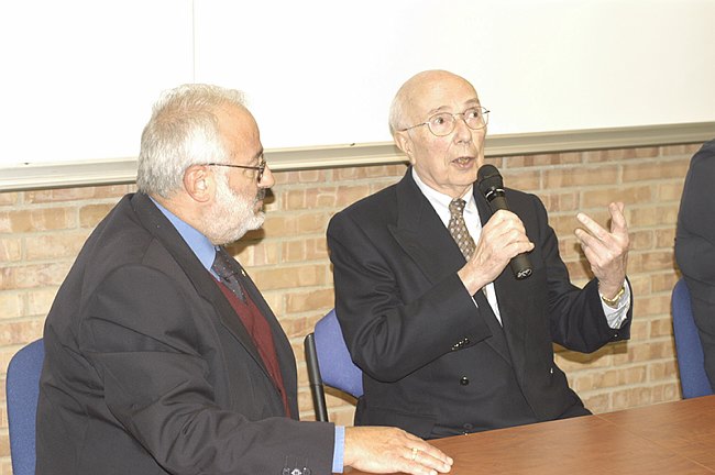 Il Prof. Renato Dulbecco incontra i giovani Ricercatori 