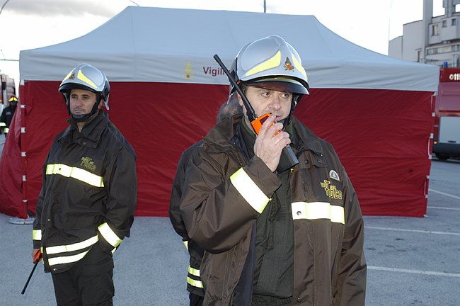 Vigili del Fuoco - esercitazione NBCR