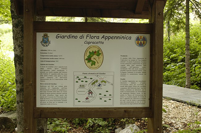 Presentazione del Giardino della Flora Appenninica di Capracotta