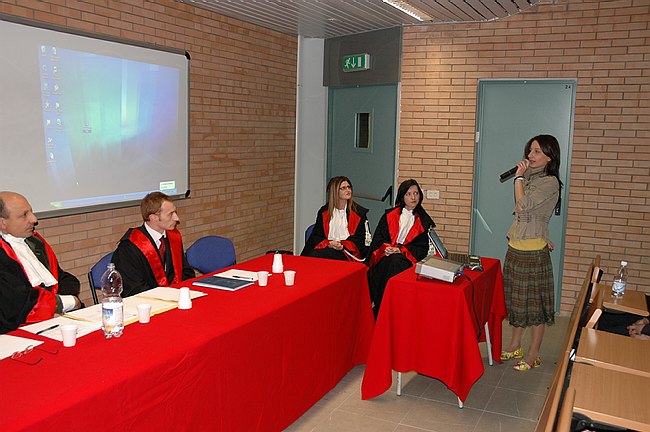 Seduta di laurea del Corso di Scienze Motorie