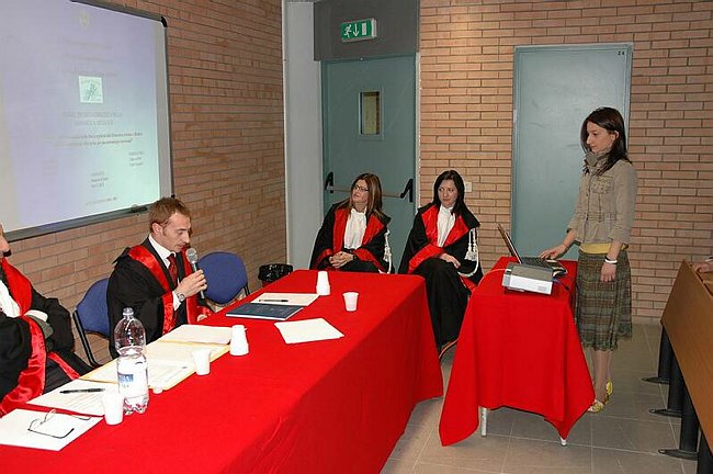 Seduta di laurea del Corso di Scienze Motorie