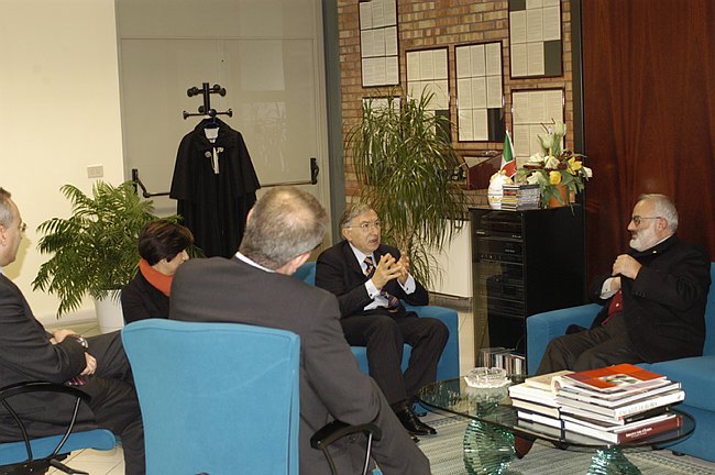 Visita del Prefetto D'Ambrosi al Rettore Cannata