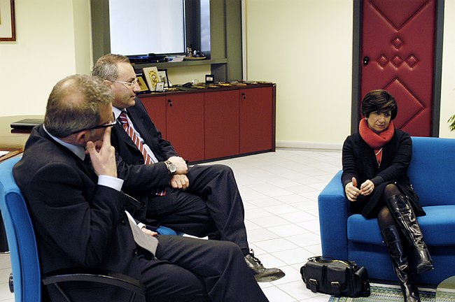 Visita del Prefetto D'Ambrosi al Rettore Cannata