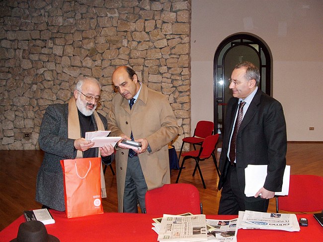 Visita del Prefetto Orrei al Rettore Cannata