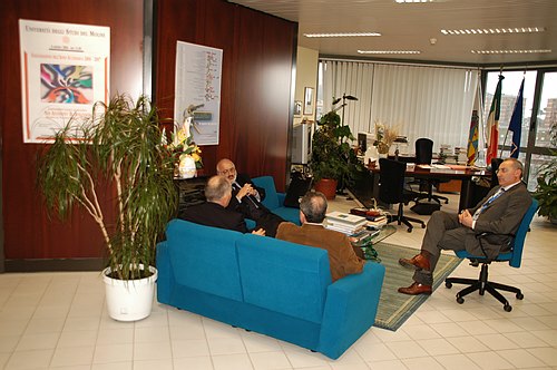 Visita del Dott. Giuseppe Messa al Rettore Cannata