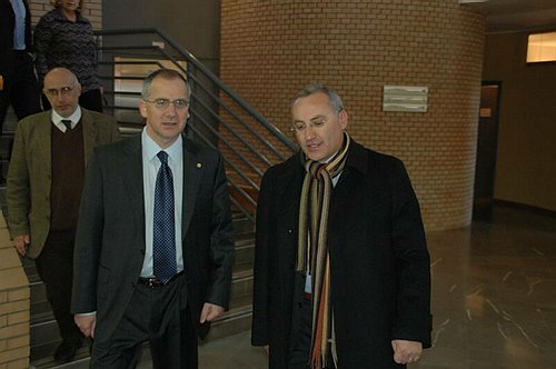 Il Prof. Giuseppe Nazario Colasurdo in visita all�Universit�