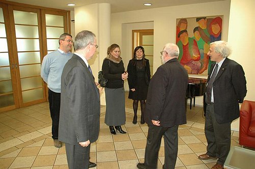 Il Prof. Giuseppe Nazario Colasurdo in visita all�Universit�