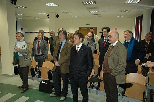 Il Prof. Giuseppe Nazario Colasurdo in visita all�Universit�