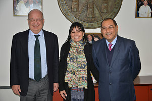 Raúl Godoy Montañez, Ministro dello sviluppo tecnologico dello Yucatán degli Stati Uniti Messicani in visita Istituzionale dal Rettore Palmieri. Oggi all’Unimol la delegazione di Stato. 2 marzo 2016