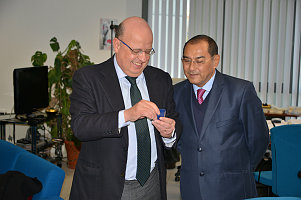 Raúl Godoy Montañez, Ministro dello sviluppo tecnologico dello Yucatán degli Stati Uniti Messicani in visita Istituzionale dal Rettore Palmieri. Oggi all’Unimol la delegazione di Stato. 2 marzo 2016
