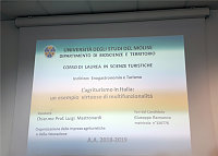 Polo di Scienze turistiche UniMol a Termoli: il primo laureato, dottore in scienze turistiche, indirizzo Enogastronomia e Turismo
