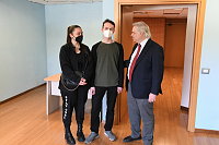 Arrivati all’UniMol Svitlana e Mykhailo, studentessa e studente ucraini, accolti dal Rettore Luca Brunese