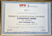 Consegnato a Letizia Bindi il Premio per l’Antropologia culturale ‘Costantino Nigra’