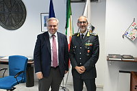 Il neo Comandante Regionale Molise Guardia di Finanza, Luca Cervi, oggi dal Rettore, Luca Brunese.<br><br>