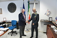 Il neo Comandante Regionale Molise Guardia di Finanza, Luca Cervi, oggi dal Rettore, Luca Brunese.<br><br>