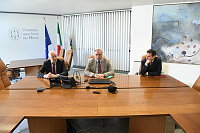 conferenza stampa del Rettore Brunese